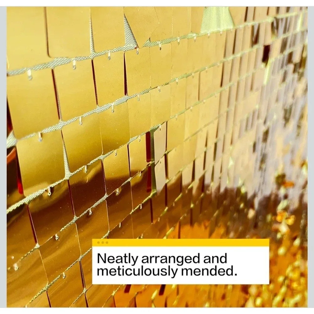 Golden Square Metal Shimmer 8 X 6 Photography Backdrop